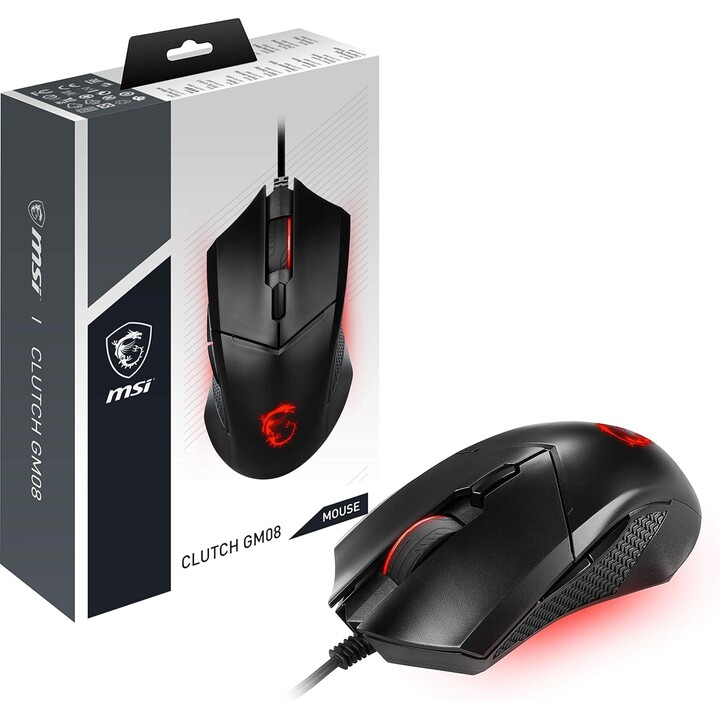 Msi Clutch Gm08 Ambidextrous Mouse Usb Type A Optical 4200 Dpi