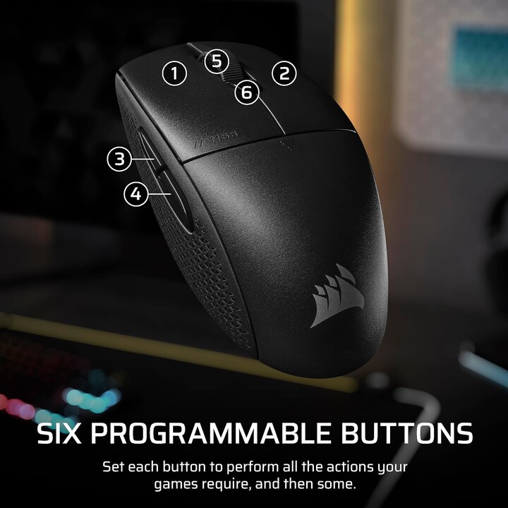 Corsair M55 Lightweight Mouse, Wireless, Black Ch-931f000-ww