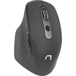 Natec falcon wireless mouse 3200dpi bluetooth 5.0 + 2.4ghz black with silent click