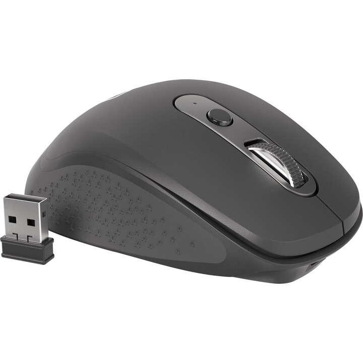 Natec falcon wireless mouse 3200dpi bluetooth 5.0 + 2.4ghz preto com clique silencioso