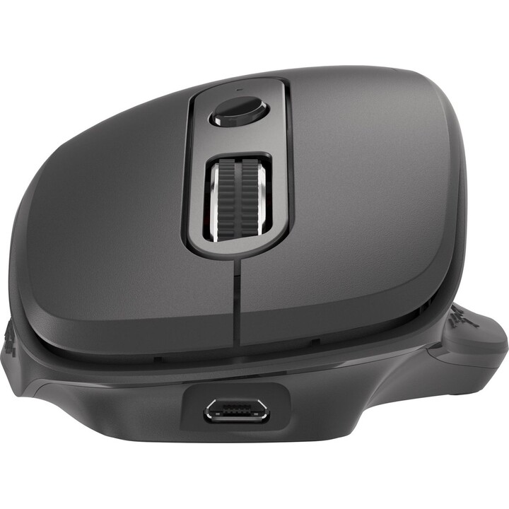 Mouse wireless natec falcon 3200dpi bluetooth 5.0+2.4ghz nero con click silenzioso