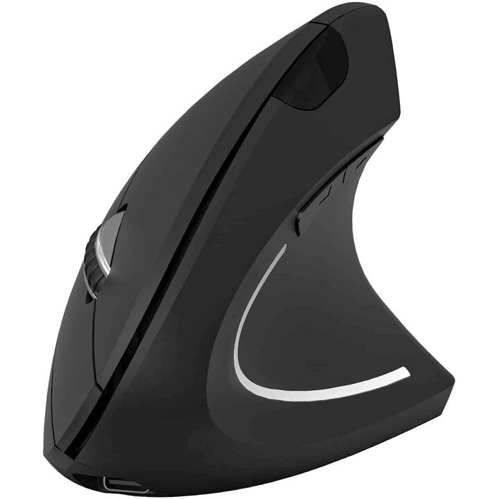 Ratón Ergonómico Inalámbrico por Bluetooth/ 2.4GHz Subblim Glide Vertical Ergo Dual Battery/ Batería Recargable/ Hasta 1600 DPI/