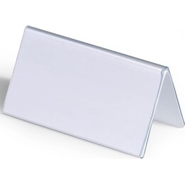 DURABLE 805119 table place name holder 52/104x100 mm transparent