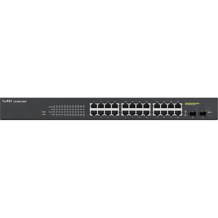 Zyxel GS1900-24HP Managed Gigabit Ethernet (10/100/1000) 1U Schwarz