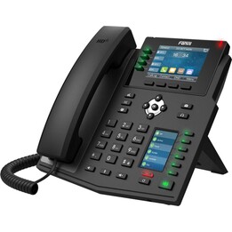 Fanvil X5U Telefone fixo preto 16 linhas lcd wifi