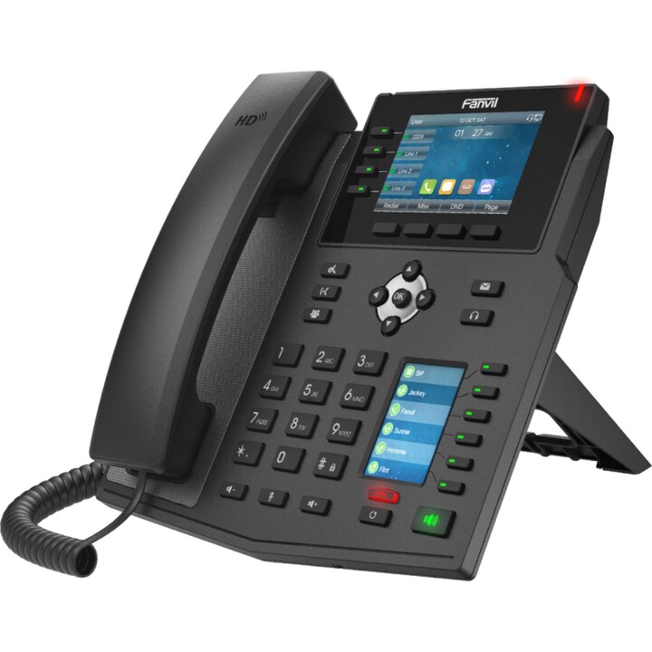 Fanvil X5U teléfono fijo negro 16 líneas lcd wifi