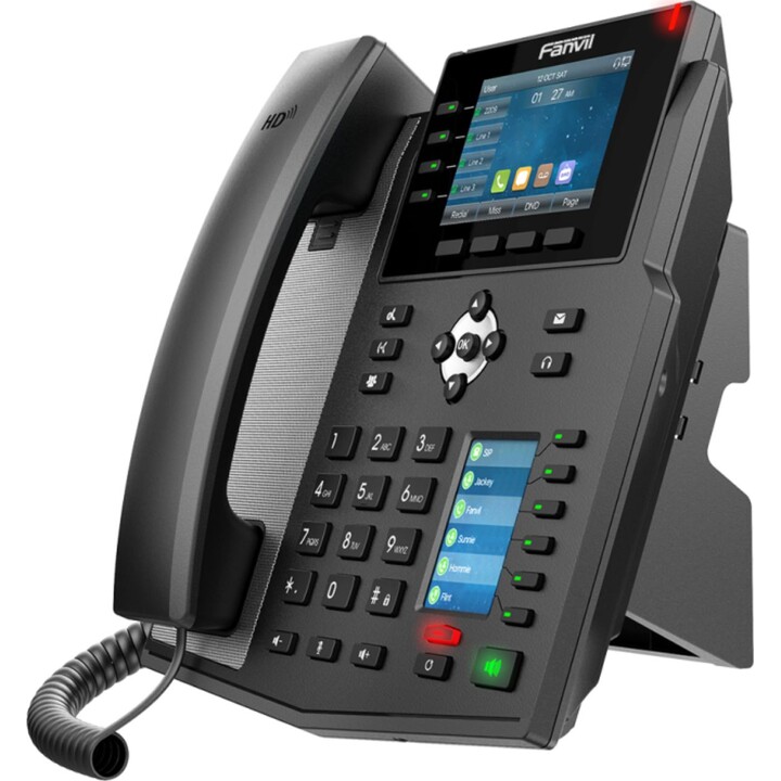 Fanvil X5U teléfono fijo negro 16 líneas lcd wifi