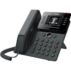Fanvil V63 Téléphone IP, Ethernet Gigabit, 6 lignes, Wi-Fi, Bluetooth, 1000 contacts, noir