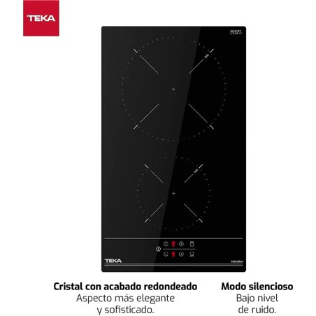 Placa de Inducción Teka IBC 32000 TTC 62cm 2 Zonas Negro