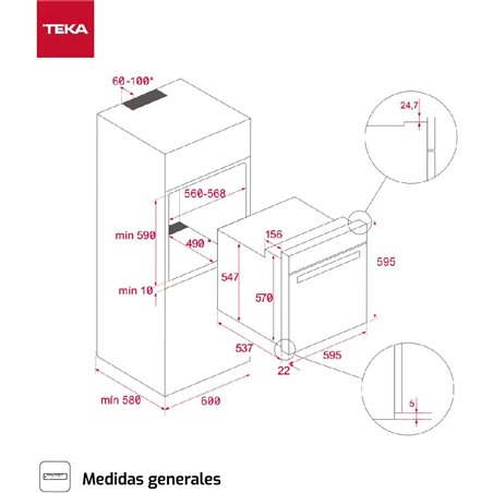 Teka Four multifonction HLB 8400 70L 60cm blanc