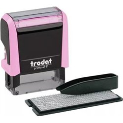 Tampon Trodat Printy Typom 4.0/Sb Pâte rose + Kis noir 4911