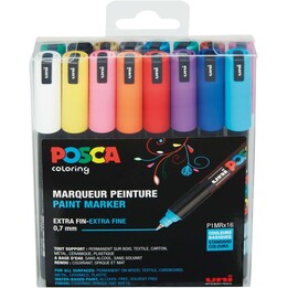 Marcadores Posca Uni PC-1MR (Conjunto de 16)