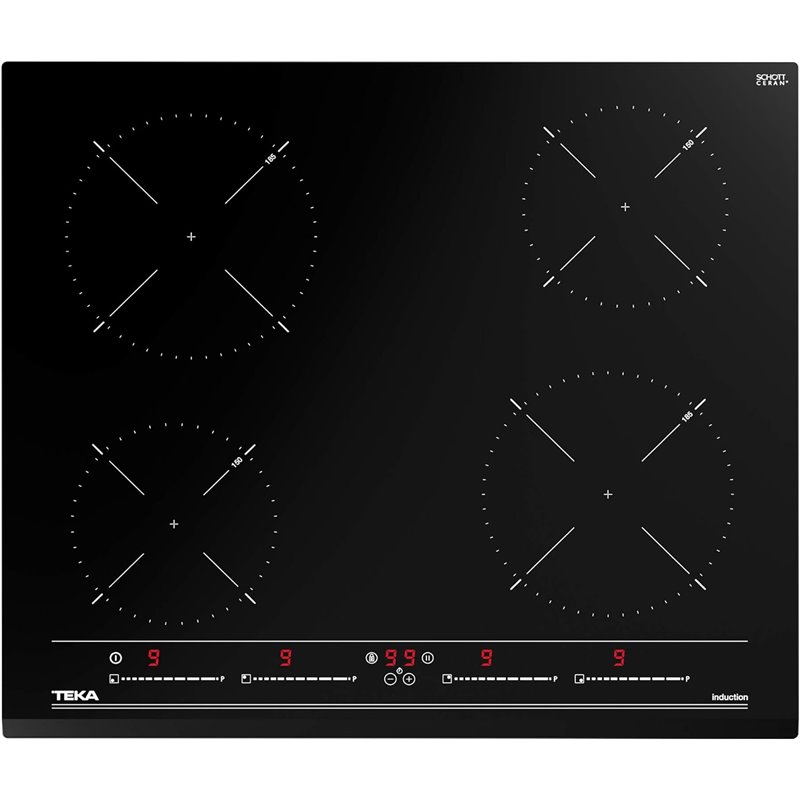 Placa de Inducción Teka IZC 64010 BK Elétrica 60cm 4 Zonas Negro