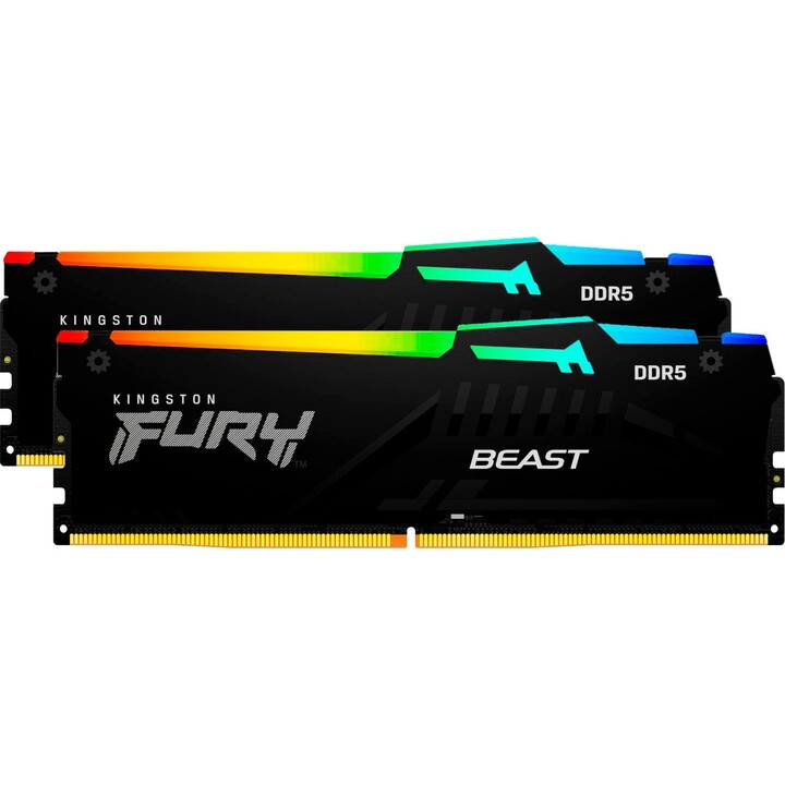 Módulo de memória Kingston Technology Fury Beast Rgb 32 Gb 2 x 16GB Ddr5 Ecc