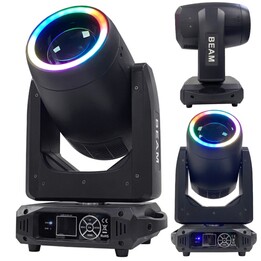 Projecteur à LED à tête mobile Light4Me Prism Beam 250 Ring
