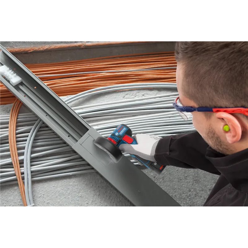 Bosch Akku-Winkelschleifer GWS 12V-76 + L-Boxx 2x3Ah/12V