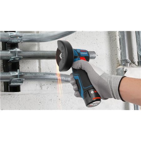 Bosch Miniamoladora a batería GWS 12V-76, 19.500 rpm, disco 76mm