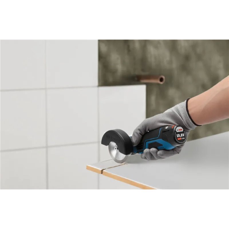 Bosch Akku-Winkelschleifer GWS 12V-76 + L-Boxx 2x3Ah/12V