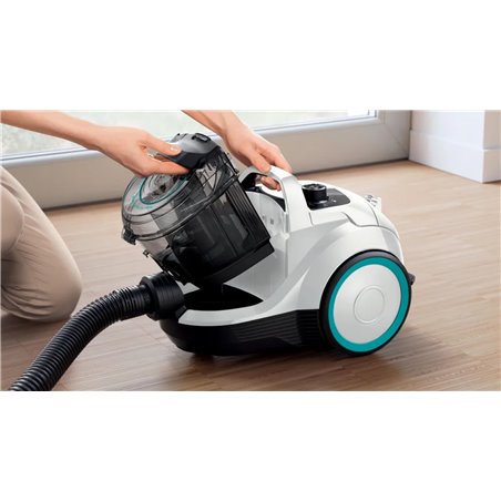 Bosch Aspiradora serie 4 sin bolsa ProHygienic, blanco, 2l capacidad, BGC21HYG1