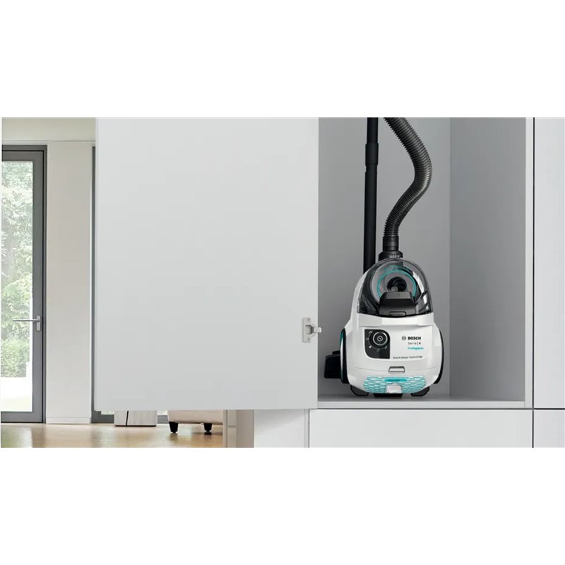 Bosch Aspiradora serie 4 sin bolsa ProHygienic, blanco, 2l capacidad, BGC21HYG1