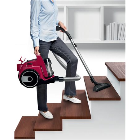 Bosch Aspirador serie 2  sin bolsa Rojo, 1.5l capacidad, BGC05A322