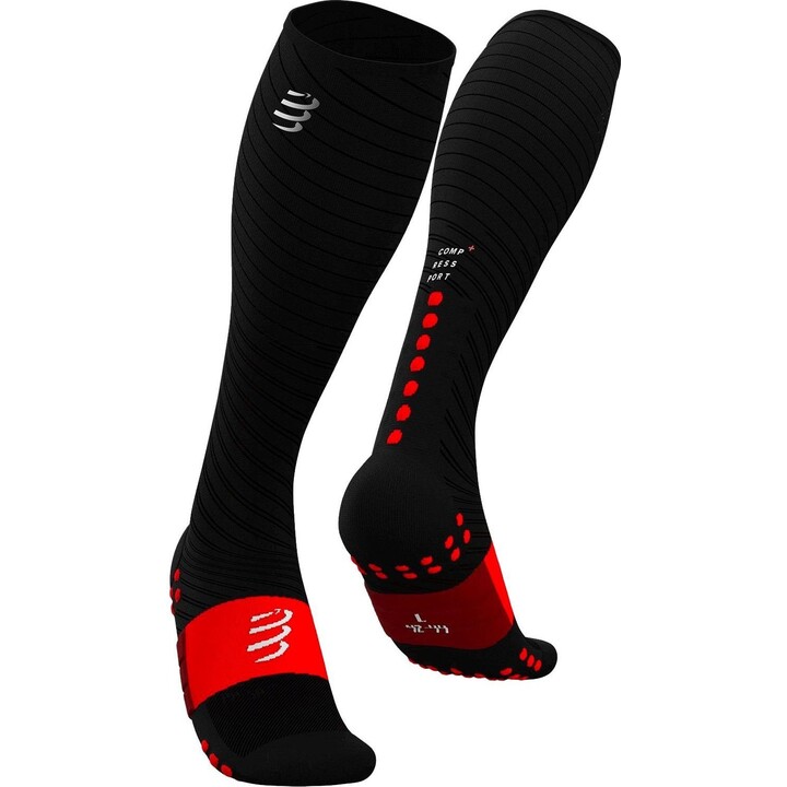 Meias de compressão Compressport Full Socks Recovery - preto tamanho: s