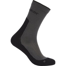 Chaussettes de randonnée Icebreaker Merino Hike+ Light Crew pour femme - Obsidienne/Noir, taille M