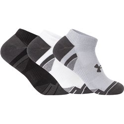 Lot de 3 paires de chaussettes invisibles Under Armour UA Performance Tech - Gris Mod/Blanc/Gris Jet, taille L