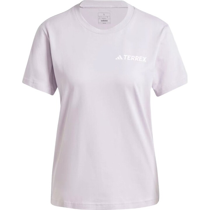 T-shirt grafica adidas TERREX da donna - Silver Dawn taglia: XS