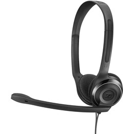 Sennheiser PC 8 USB - Auriculares de diadema abiertos USB (micrófono con cancelación de ruido, sonido estéreo) Negro