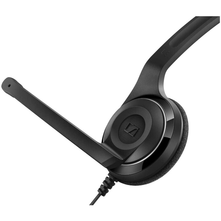 HEADPHONE + MIC SENNHEISER DIADEMA PC 8 USB SCHWARZ