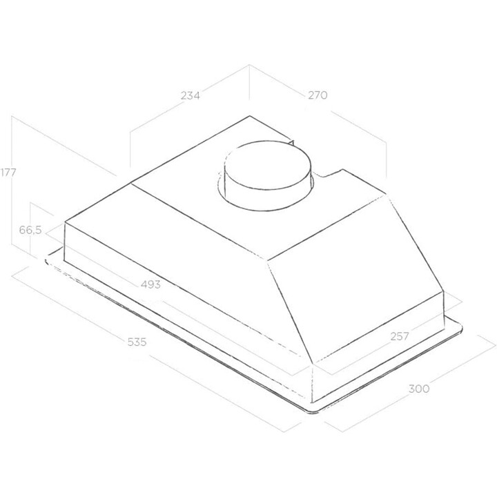 Elica Era C IX/A/52 Built-in Hood 368 m³/h D Gray