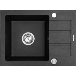Fregadero de Cocina Pyramis Maidsinks Promo 62x44 1B 1D Negro