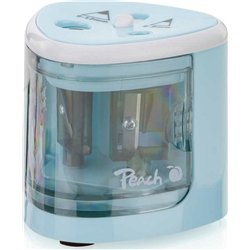 Taille-crayon électrique universel Peach Po102 bleu
