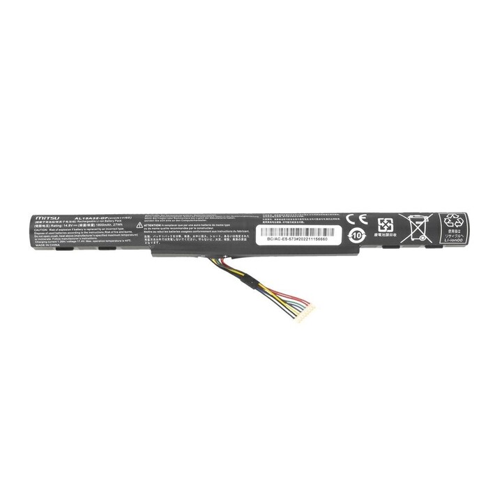 Batterie compatible pour ordinateur portable ACER AL15A32 14,8 V 1800 mAh Mitsu