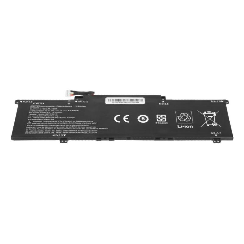Batterie d&#39;ordinateur portable compatible pour HP BN03XL 11,1 V 4100 mAh Mitsu