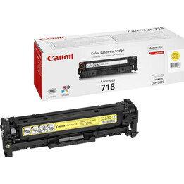 Original Canon CRG-718Y yellow toner, 2,900 pages