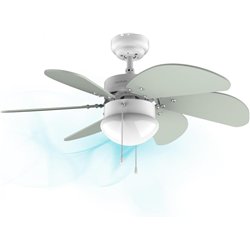 Cecotec EnergySilence 3600 Vision Mint, Ceiling Fan, 50 W, Lamp, 3 Speeds, White/Mint