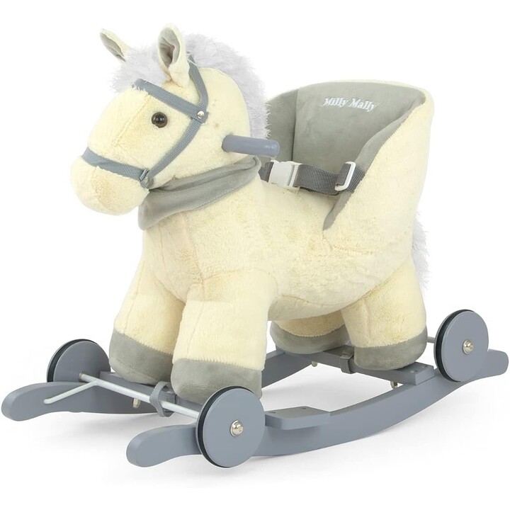 Milly Mally Polly, cheval à bascule, jouet pour enfants, beige