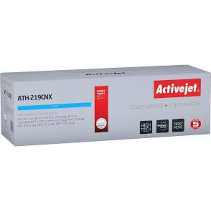 Toner Activejet Ath-219Cnx para Impressoras HP, Substituição para HP 219X W2191X Supreme 2500 Páginas Azul, Com Chip