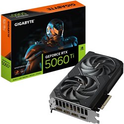 Placa de vídeo|GIGABYTE|NVIDIA GeForce RTX 5060 Ti|8 GB|GDDR7|128 bits|PCIE 5.0 16x|GPU 2587 MHz|Dissipador de ventoinha com doi
