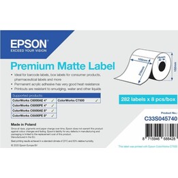 Premium Matte Label - Die-Cut Roll: