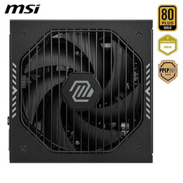 Power Supply Msi Mag A1000gls Pcie5, psu, 1000w, 80 Plus Gold, modular, 135mm, active Pfc, pci-e 5.0 (16 Pin)x1, pci-e (6+2 Pin)