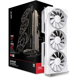 Carte graphique XFX AMD Radeon RX 9070XT Swift White Triple Fan Gaming Edition 16 Go GDDR6