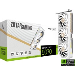 Zotac Gaming GeForce RTX 5070 AMP Edição Branca 12 GB GDDR7 DLSS4