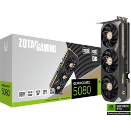 Scheda grafica Zotac GeForce RTX 5080 SOLID CORE OC da 16GB GDDR7 DLSS4