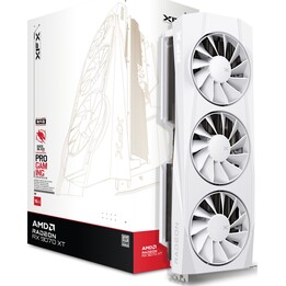 Tarjeta gráfica XFX AMD Radeon RX 9070XT Quicksilver White Gaming Edition con 16GB de GDDR6