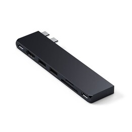 Satechi ST-HUCPHSD base para portátil y replicador de puertos Acoplamiento USB 3.2 Gen 2 (3.1 Gen 2) Type-C Negro