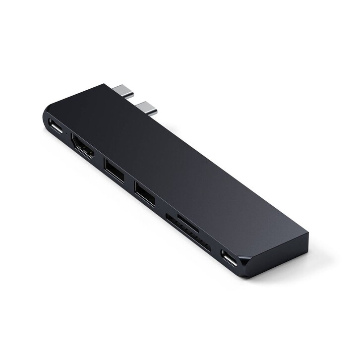 Satechi ST-HUCPHSD Docking Station per laptop e replicatore di porte USB 3.2 Gen 2 (3.1 Gen 2) Docking Station di tipo C, nera