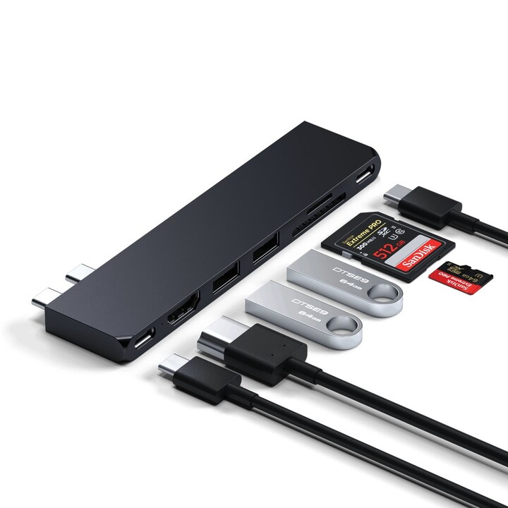 Satechi ST-HUCPHSD station d'accueil USB 3.2 Gen 2 (3.1 Gen 2) Type-C Noir